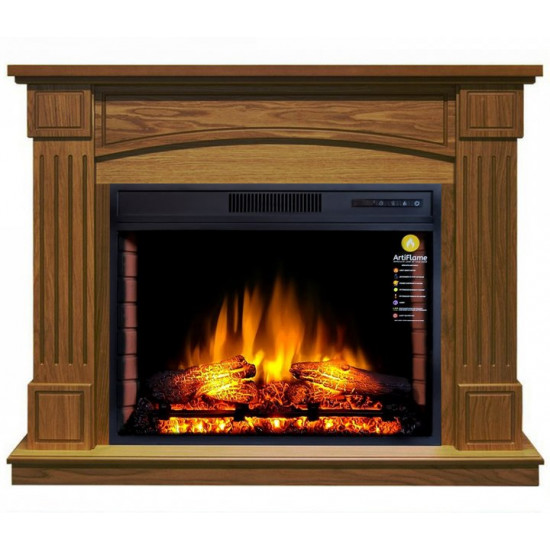 Electric fireplace with portal ArtiFlame BOSTON AF28 OAK ANTIQUE