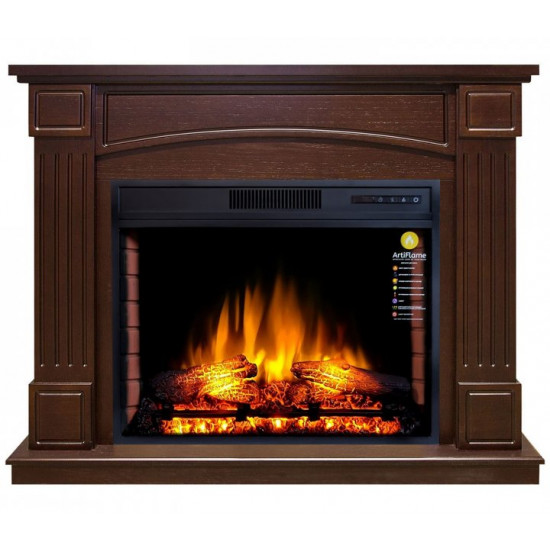 Electric fireplace with portal ArtiFlame BOSTON AF28S COGNAC (with sound)