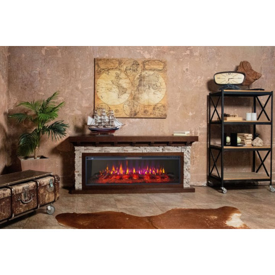 Electric fireplace with portal ArtiFlame LUDWIG AF50 WENGE (with sound)