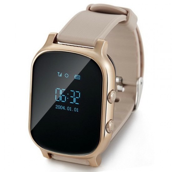  Детские Умные Смарт Часы Baby Smart Watch T58 Original GPS Золотые