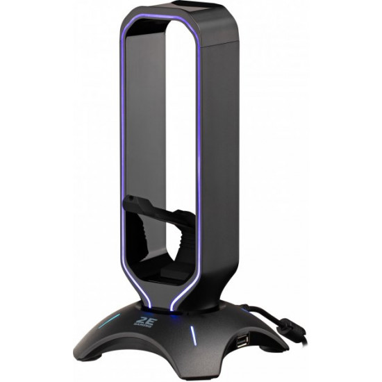 Підставка 3в1 для гарнітури 2E Gaming Headset Stand RGB USB Black (2E-GST310UB)