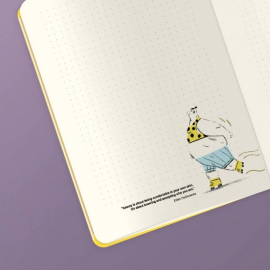 NOTEBOOK INSPIRING NOTEBOOK. YELLOW