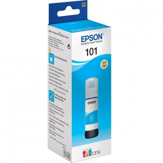  Чернила для Epson L4167 Epson 101 Cyan 70мл C13T03V24A