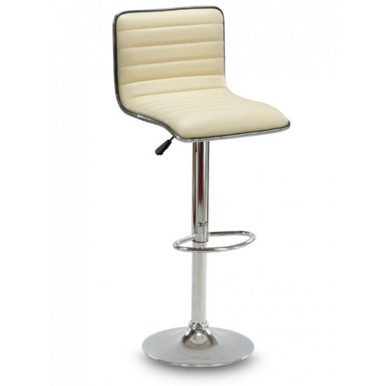 Bar stool Hoker ESTERO with footrest and seat height adjustment Beige