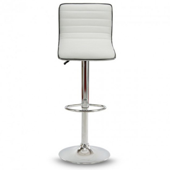 Bar stool Hoker ESTERO with footrest and seat height adjustment White