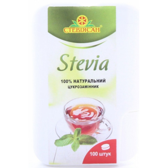 Dry stevia extract Steviasan 100 tablets.