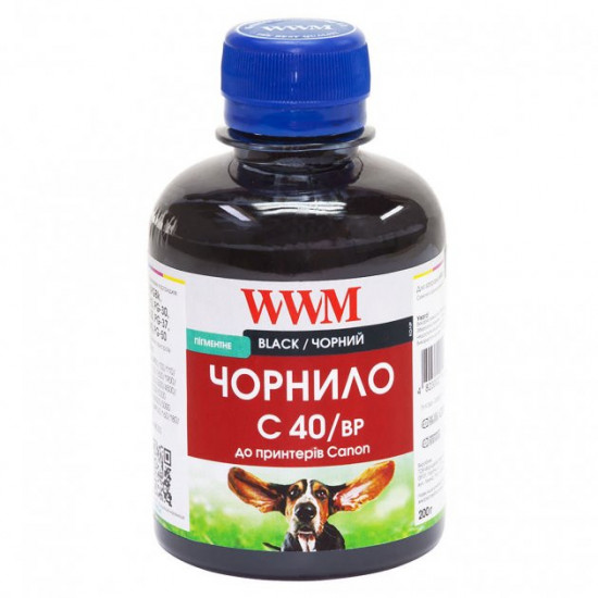  Чернила для Canon PIXMA iP90 WWM C40 Black 200г C40/BP