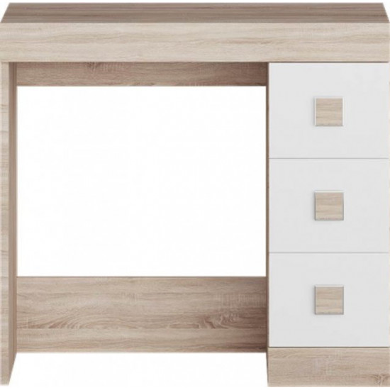 Chipboard dressing table for the bedroom Sonata 800x380x740 mm Sonoma oak + white Everest