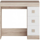 Chipboard dressing table for the bedroom Sonata 800x380x740 mm Sonoma oak + white Everest