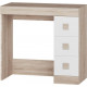 Chipboard dressing table for the bedroom Sonata 800x380x740 mm Sonoma oak + white Everest