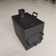 Mini potbelly stove heating and cooking unit 3 mm, up to 20 sq.m, capacity 26 kg