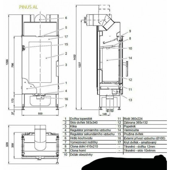  Камінна топка Haas+Sohn PINUS AL II