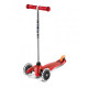 Three-wheeled scooter Mini Micro Classic Red LED (MM0286) red with luminous wheels