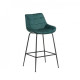 Bar stool corduroy + painted metal B-140-1 Vetro Mebel Color Azure