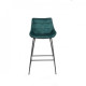 Bar stool corduroy + painted metal B-140-1 Vetro Mebel Color Azure