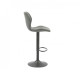 Bar chair swivel leatherette + painted metal black B-103 Vetro Mebel Color Graphite