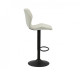 Bar chair swivel leatherette + painted metal black B-103 Vetro Mebel Color White