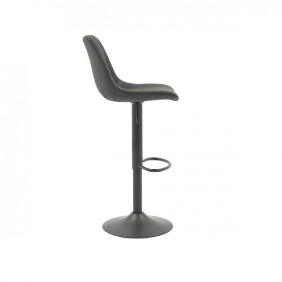 Bar chair leatherette + painted black metal B-104 Vetro Mebel Color Black antique