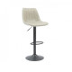 Bar chair leatherette + painted black metal B-104 Vetro Mebel Color Gray antique