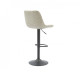 Bar chair leatherette + painted black metal B-104 Vetro Mebel Color Gray antique