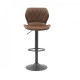 Bar chair swivel leatherette + painted metal black B-103 Vetro Mebel Color Chocolate