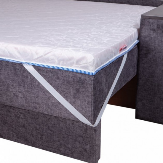 Thin mattress-topper Eurosleep Slim Big-Memory jacquard 150x200