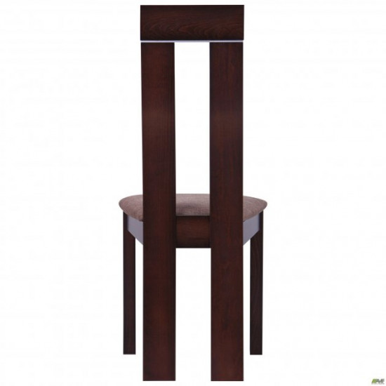 AMF dining chair Leicester SV-2421YBH dark walnut/brown fabric. 516738