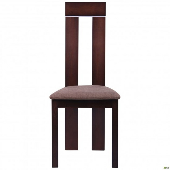 AMF dining chair Leicester SV-2421YBH dark walnut/brown fabric. 516738