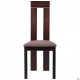 AMF dining chair Leicester SV-2421YBH dark walnut/brown fabric. 516738