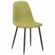 Chair for kitchen, cafe, bar Lucia steel black/olive fabric AMF