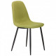 Chair for kitchen, cafe, bar Lucia steel black/olive fabric AMF