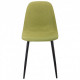 Chair for kitchen, cafe, bar Lucia steel black/olive fabric AMF