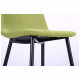 Chair for kitchen, cafe, bar Lucia steel black/olive fabric AMF