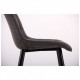 Chair for kitchen, cafe, bar Arkansas steel black/leatherette nubuck basalt gray AMF