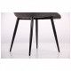 Chair for kitchen, cafe, bar Arkansas steel black/leatherette nubuck basalt gray AMF