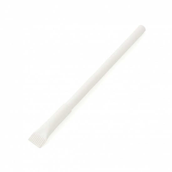 Eco pen with recycled paper with plastic tip ECO, white, 1101010X2