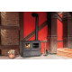 Heating and cooking stove-fireplace Duval EK-5136BL (BLACK EDITION)