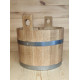 Oak bucket for bath or sauna with stainless steel hoops 25 l