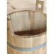 Oak bucket for bath or sauna with stainless steel hoops 25 l