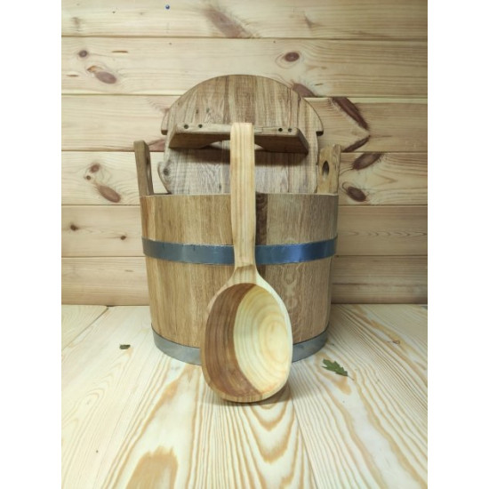 Steamer for broom oak complete with cherry scoop 25 l