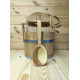 Steamer for broom oak complete with cherry scoop 25 l