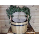 Steamer for bathhouse oak with stainless hoops 25 l