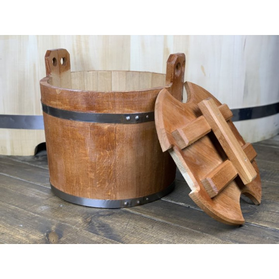 Steamer for bathhouse oak with stainless hoops No. 2 25 l