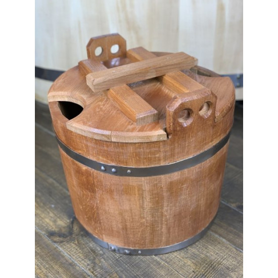 Steamer for bathhouse oak with stainless hoops No. 2 25 l