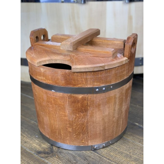 Steamer for bathhouse oak with stainless hoops No. 2 25 l