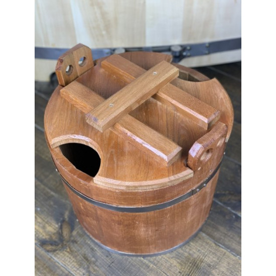 Steamer for bathhouse oak with stainless hoops No. 2 25 l