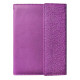 Diary in an elite cover with embossing, undated A5, with compartments for documents, lilac