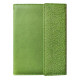 Diary in an elite cover with embossing, undated A5, with compartments for documents, pistachio