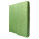 Diary in an elite cover with embossing, undated A5, with compartments for documents, pistachio