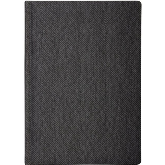 Undated diary Optima Tweed A5 320 pages checkered Gray (O25410-10)